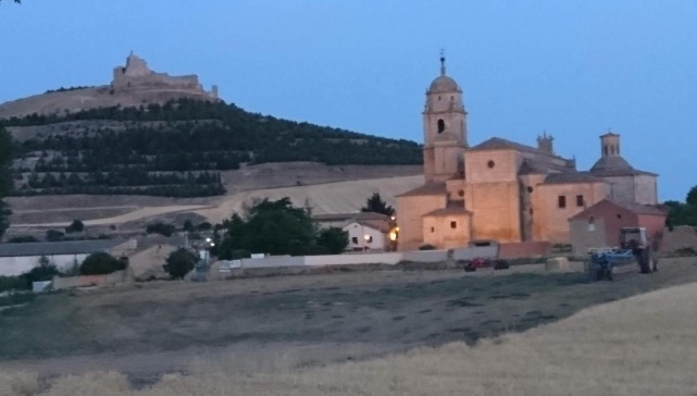 image: Castrojeriz, Meseta, Spain, around dawn.